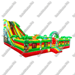 Коммерческий надувной батут "Джунгли" 10*10*5 м