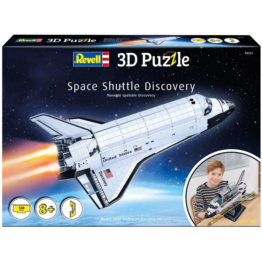 Revell - 3D пазл Космический шаттл Дискавери 126 элементов. 00251 / артикул   00251  / GTIN 4009803002514