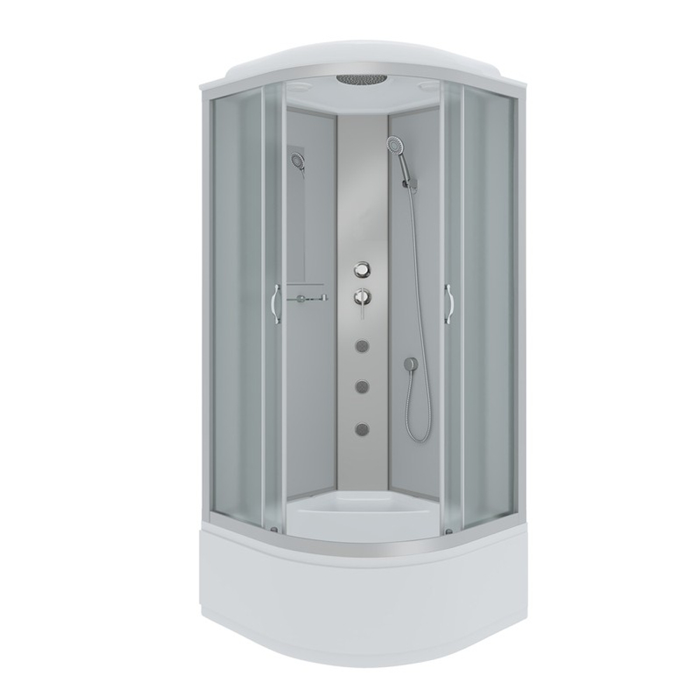 Душевая кабина Niagara Classic NG-2309-14G (100х100х215) высокий поддон(40см),стекло матовое,4 места