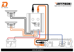 DL Audio Gryphon Pro High Level to RCA Converter | Преобразователь сигнала для подключения к штатной магнитоле