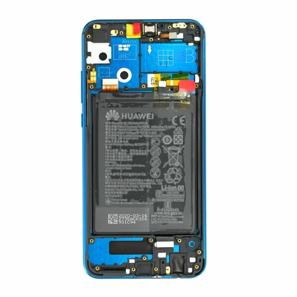 Honor 9X Lite (JSN-L21) / Дисплейный модуль (в сборе с тачскрином и аккумулятором) (в рамке) (ORIG-SP)