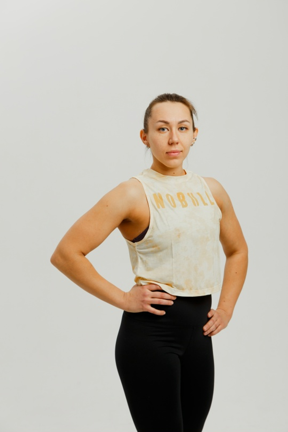Майка NOBULL желтая в пятнах