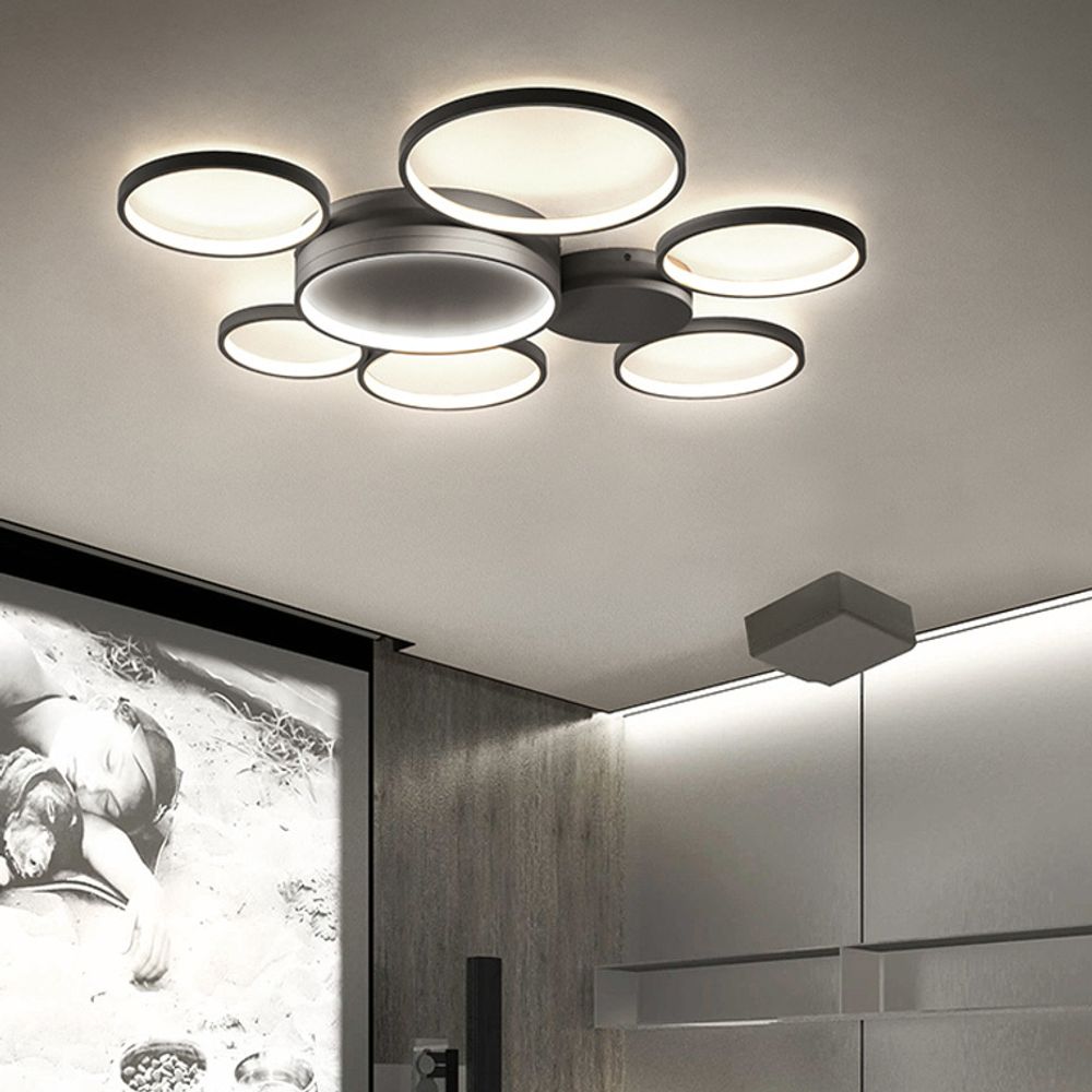 Потолочный Светильник Twine 4 Rings White By Imperiumloft