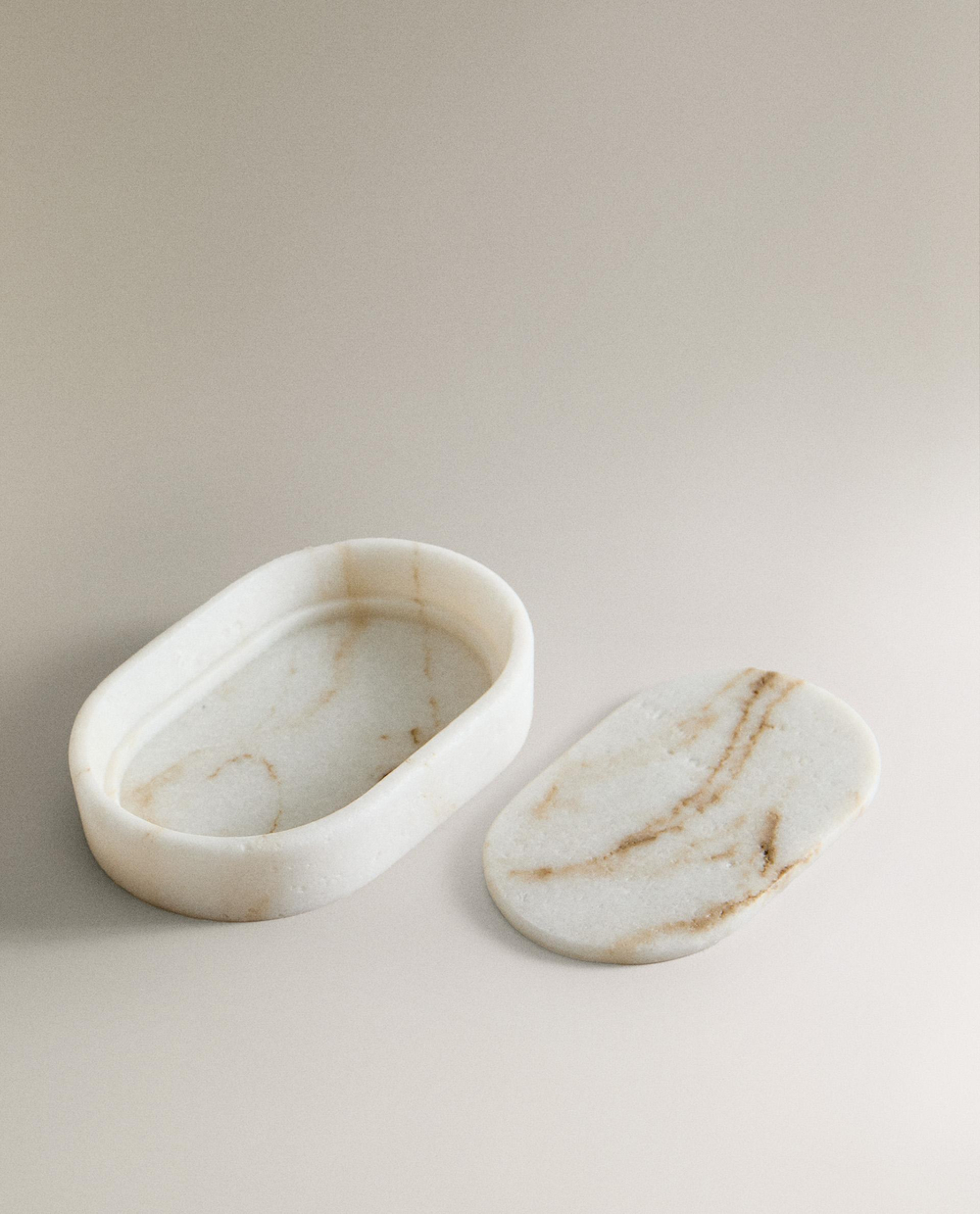 Zara Home мыльница, мрамор, бежевый · 4534/105