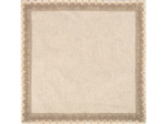 Салфетка льняная с кружевом 35*35 см