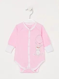 Боди для девочки, цвет розовый, рост 62