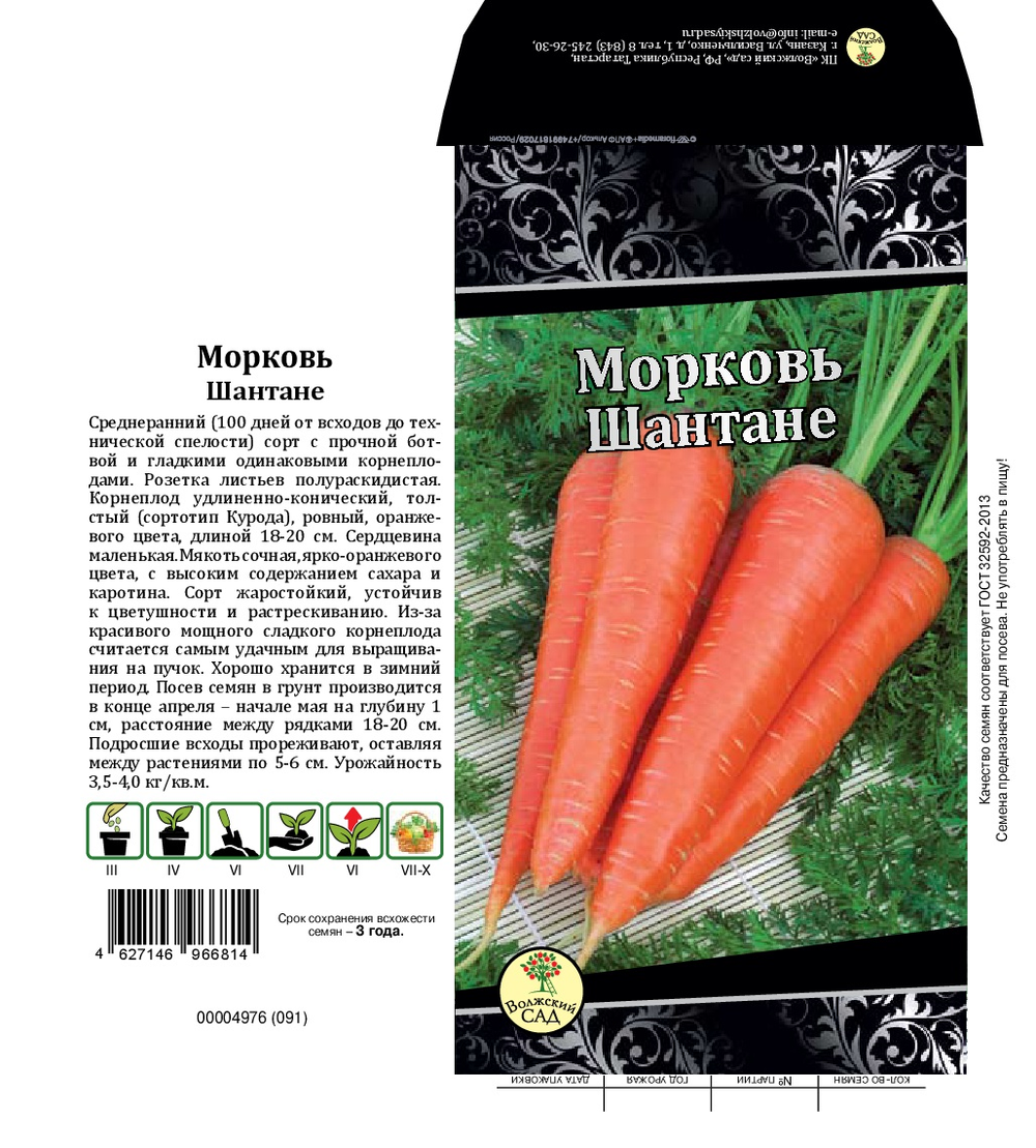 Семена Морковь Шантанэ 2461 2г
