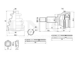 ШРУС внешний UNIO CVJ-20192