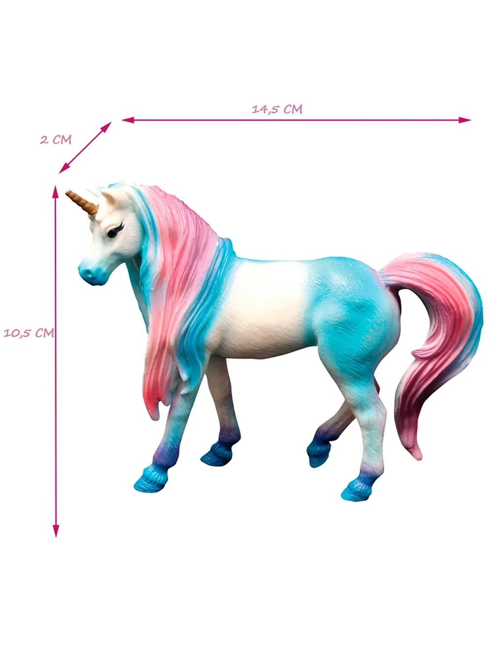 Набор фигурок животных Мир фэнтези Семья голубых единорогов 2 шт