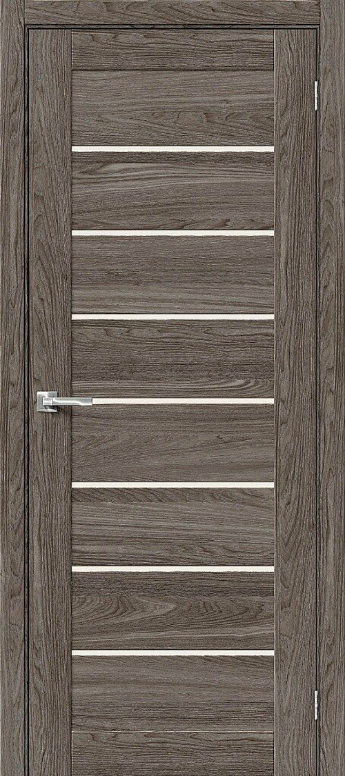 Дверь Браво-22 / Цвет Ash Wood / Стекло Magic Fog / Двери Браво