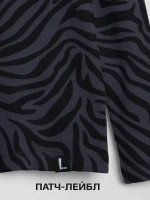 Лонгслив зебра для девочки на осень