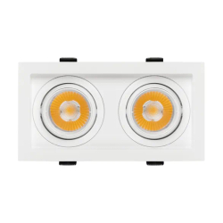 Светильник MS-VORTEX-BUILT-S170x90-2x12W Warm3000 (WH-WH, 20 deg, 230V) (Arlight, IP20 Металл, 5 лет) 057760