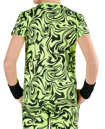 Футболка для мальчика теннисная Hydrogen Chrome Tech T-Shirt - fluo yellow