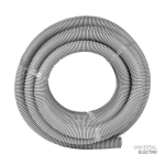 Труба гофр, ПВХ с протяжкой d40 мм (15 м) серая EKF-Plast