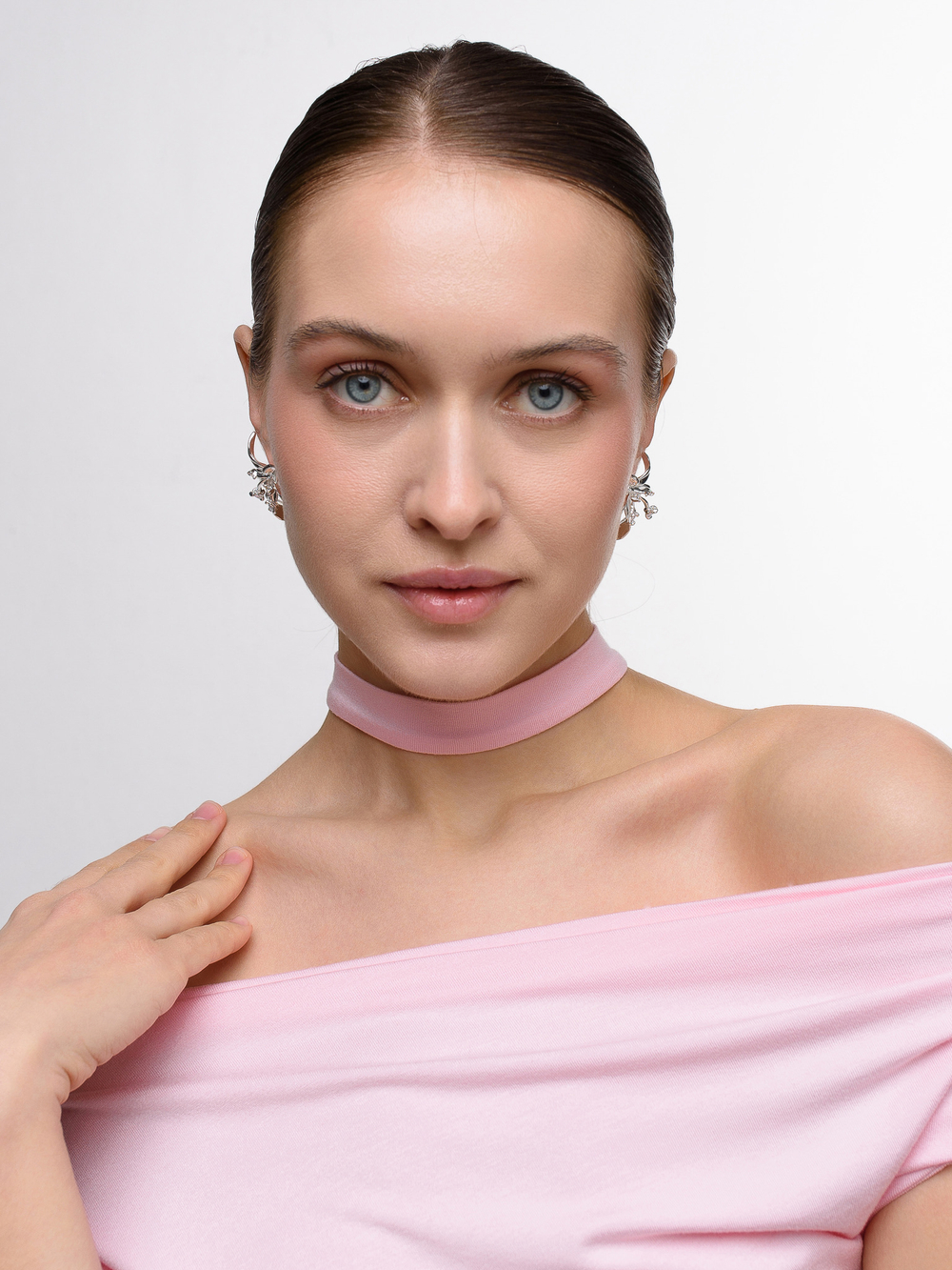 Серьги "lily shine" Silver