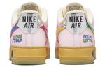 Nike Air Force 1 Low "Feel Free, Let's Talk" low-top sneakers for men and women with the same pink blue