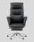 Кресло руководителя TopChairs Solid с оттоманкой черный