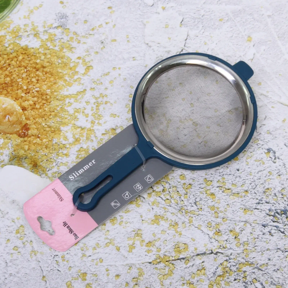 Сито металлическое в пластиковой оправе 12*20см