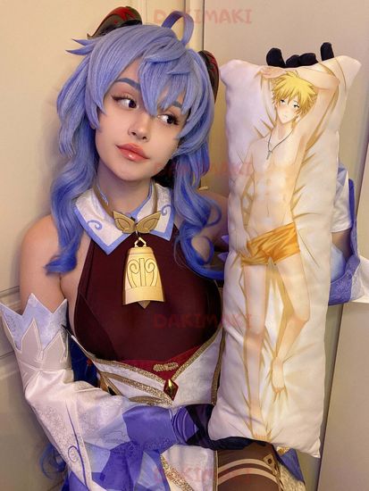 Мини дакимакура Саске Учиха и Наруто Узумаки из Наруто арт. M0258, 60х20 см