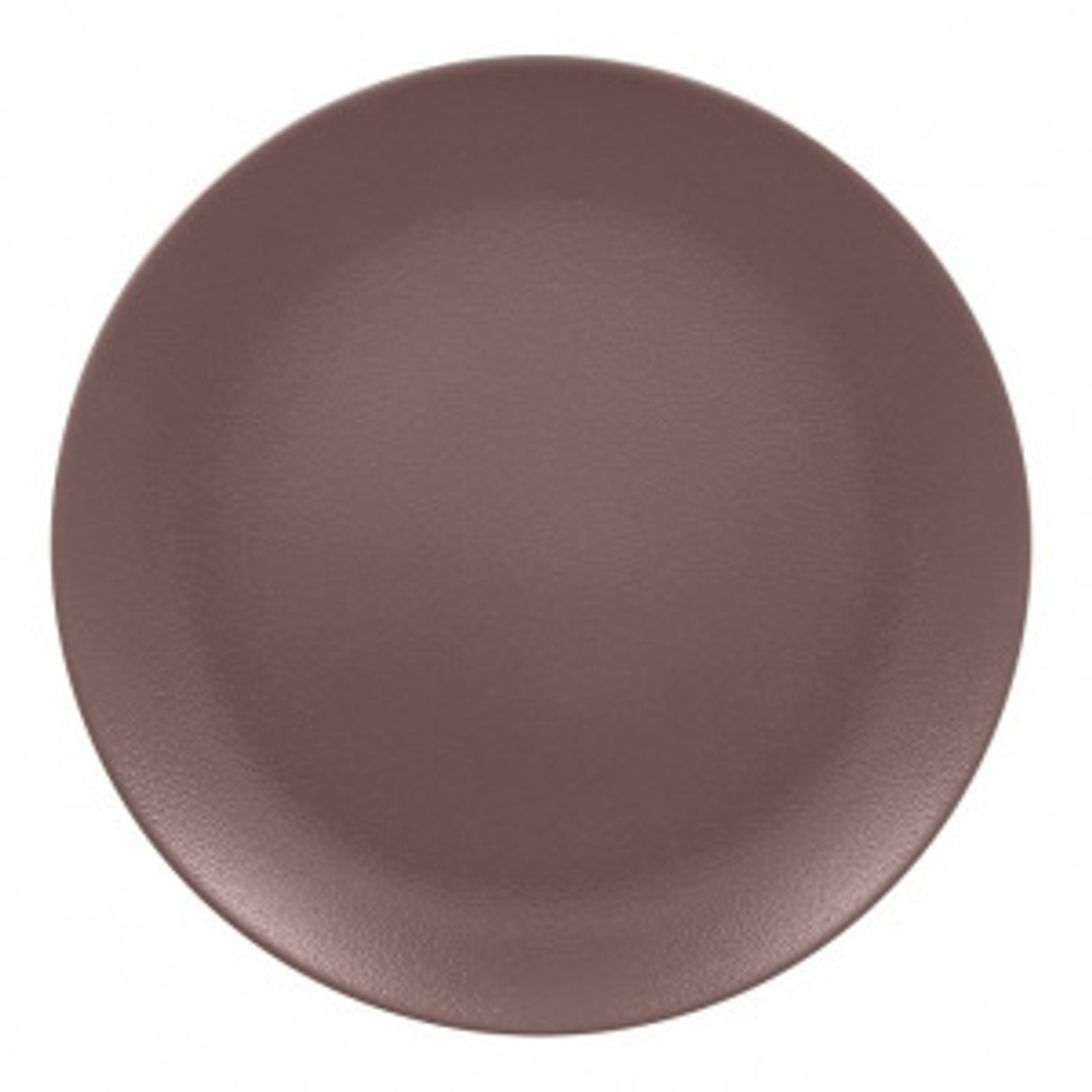 Тарелка RAK Neofusion Mellow Chestnut brown круглая плоская 24 см (81220343)