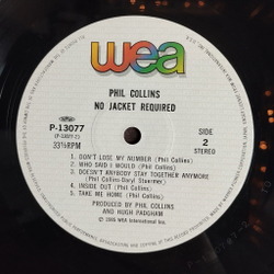 Винтажная виниловая пластинка LP Phil Collins No Jacket Required (Japan 1985) (Obi) (Shrink) Sussudio