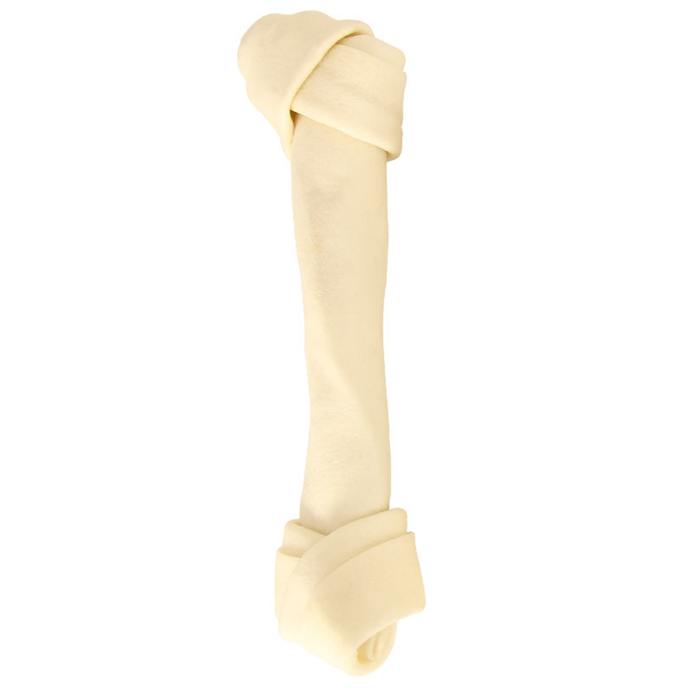 Кость Триол (упаковка 10 шт) BRH- 8 жевательная DENTAL узловая белая - 20 см