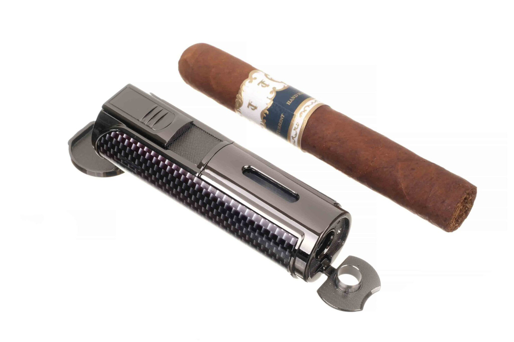 Зажигалка настольная Passatore Гигант, 5-струйное пламя, Карбон 234-578