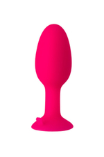 Небольшая силиконовая пробка Popo Pleasure со смещенным центром тяжести (7 см) (Цвет: ярко-розовый)