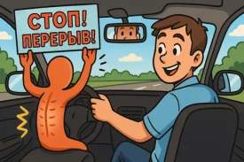 Болит спина после долгой поездки: что помогает водителям