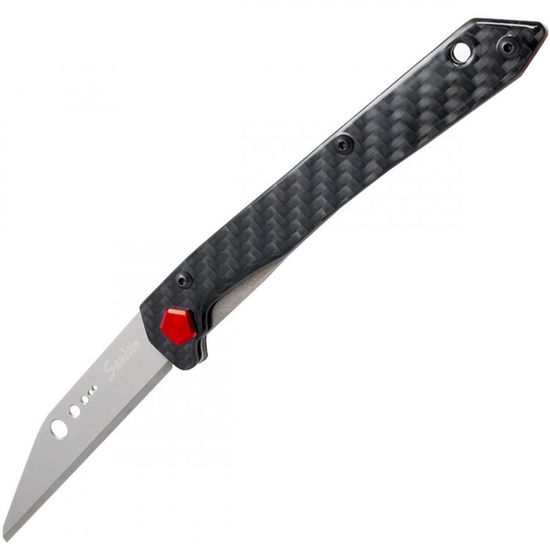 Складной нож Sandrin The TCK SND/The TCK - Tungsten Carbide Knife c клинком из стали Tungsten Carbide, рукоять карбон / Stainless Steel