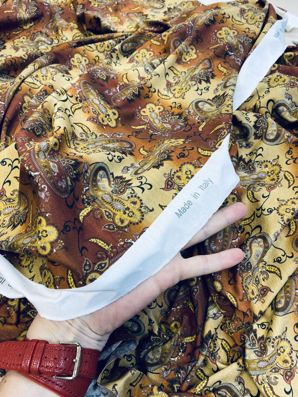 Ткань Кулирка Пенье отрез 2,5 м (Италия) 100% хлопок ш-150см