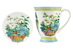 Кружка с подставкой 300мл Maxwell&Williams Орхидея