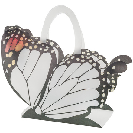 Сумка "Бабочка" 42,5x12xH35,5см (Серый-черный)