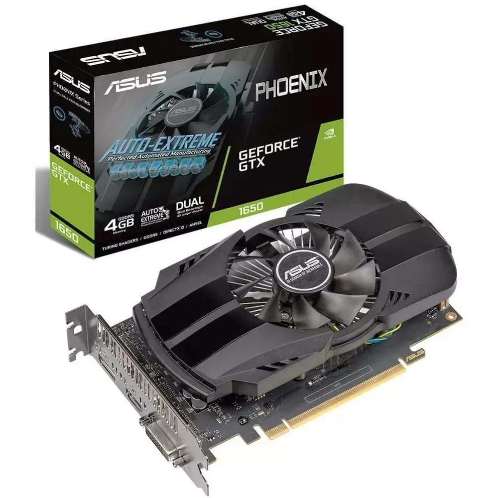 Видеокарта Asus nVidia GeForce GTX1650 PCI-E 4096Mb (PH-GTX1650-O4G) RTL