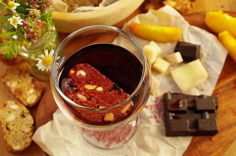 Цельнозерновые бискотти с миндалем и клюквой