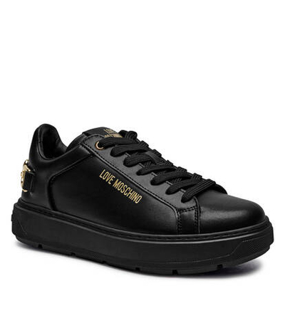 Кожаные кроссовки Love Moschino - черный(JA15394G0LIA0)