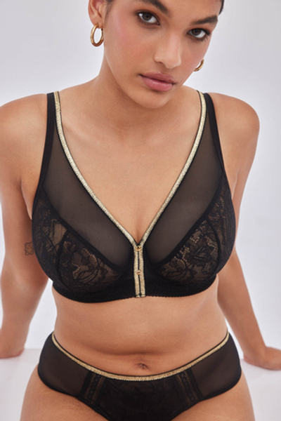 Бюстгальтер Chiara M Bralette Black-Gold