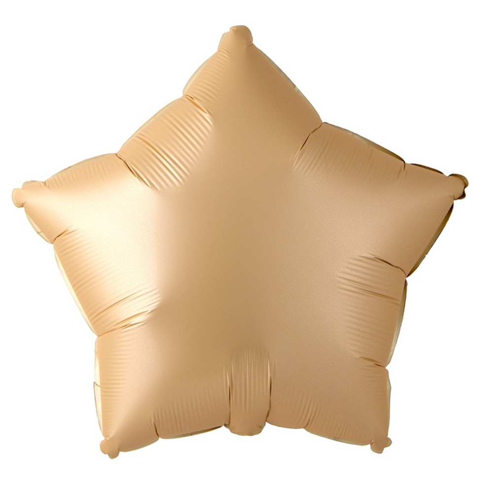 Шар фольгированный Звезда 46 см (Бежевый)