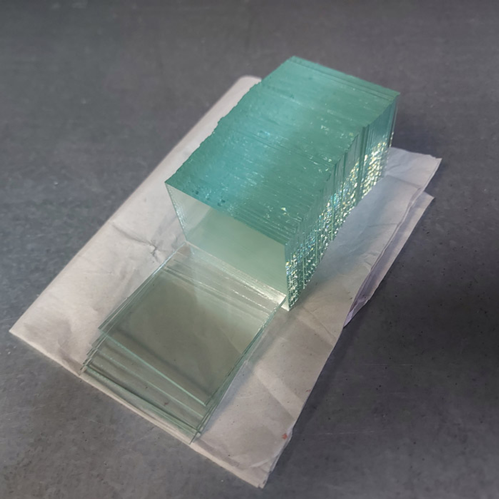 Предметные стекла для копрограммы (52х52х2.0мм), (12003610), 100шт./уп.