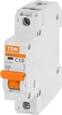 Автоматический выключатель BA 47-29, C 10A, 230/400V, 1P, TDM