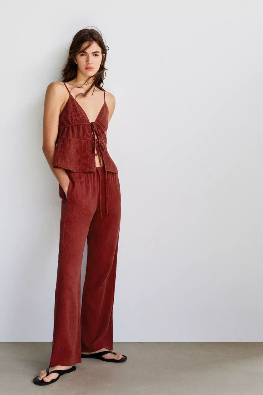 Брюки в стиле бамбула - PULL&BEAR