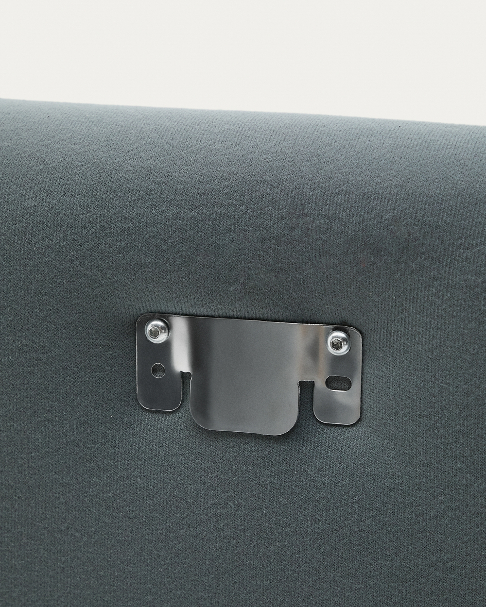 Изголовье кровати Jaira из льна и хлопка антрацитового цвета со съемным чехлом для кровати 180 см