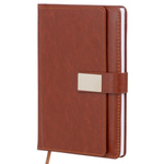 Ежедневник Basir, формат А5, материал-кожезаменитель, коричневый цвет, размер 14,5*21 см