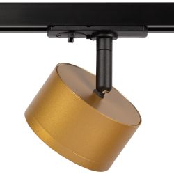 Трековый светильник однофазный ЭРА TR48-GX53 MG под лампу GX53 матовое золото | Однофазные трековые светильники