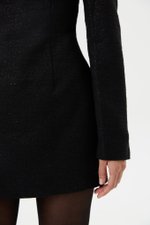 Платье с плечиками,Черный