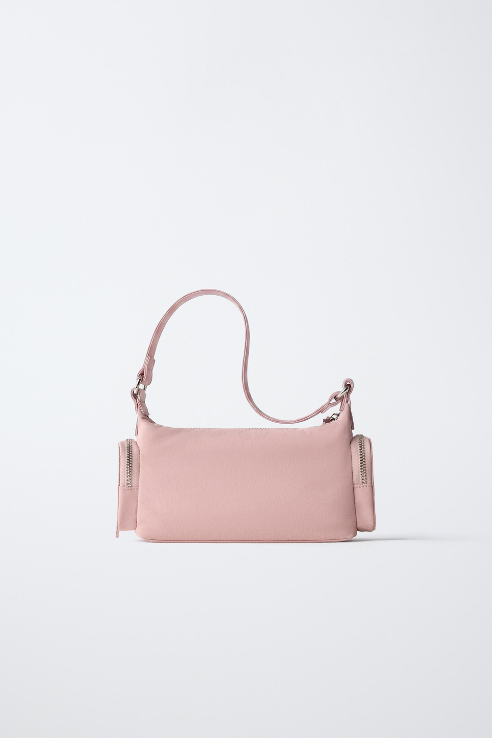 ZARA СУМКА ЧЕРЕЗ ПЛЕЧО С КАРМАНАМИ, РОЗОВЫЙ