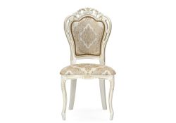 Деревянный стул Bronte молочный с патиной