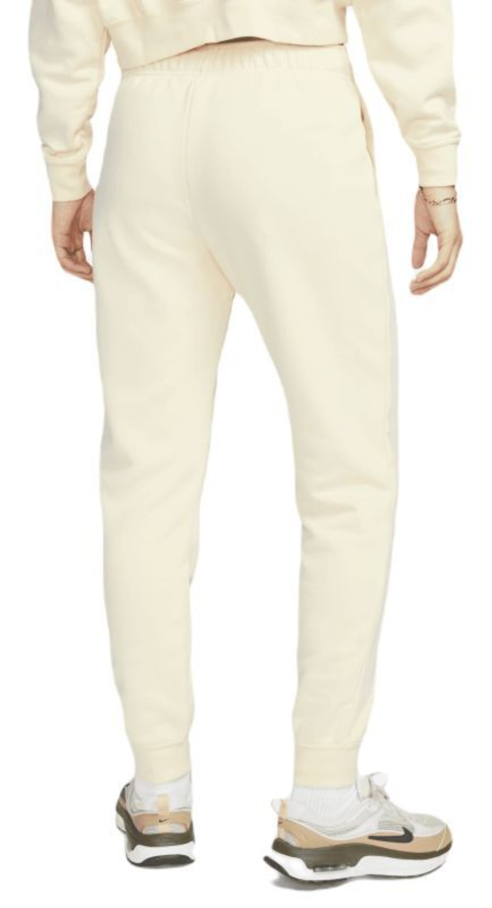 Женские теннисные брюки Nike Sportswear Club Fleece Pant - coconut milk/black