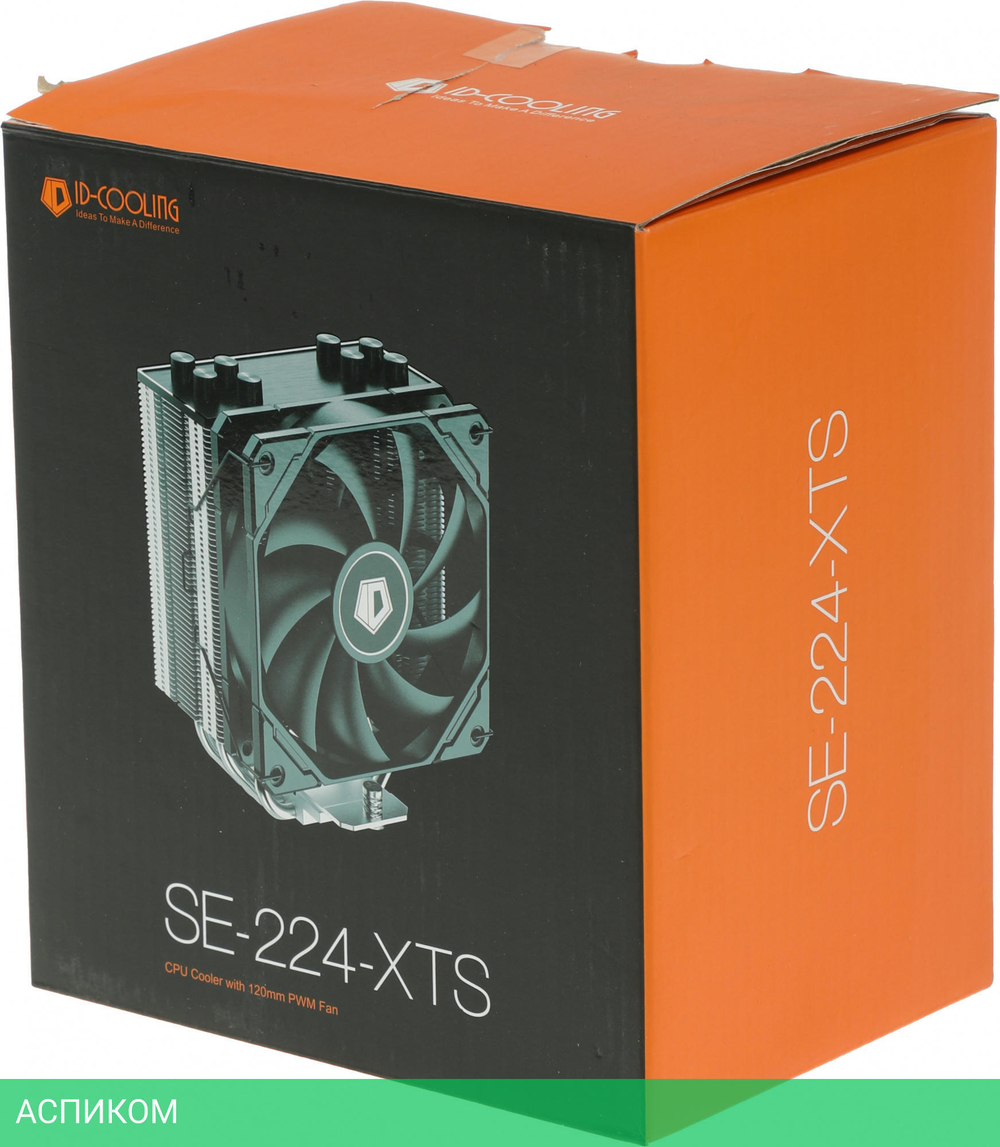 Кулер для процессора ID-Cooling SE-224-XTS серебристый/черный