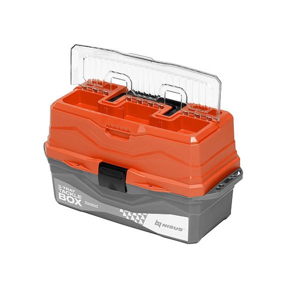Ящик для снастей NISUS Tackle Box трехполочный оранжевый (N-TB-3-O)